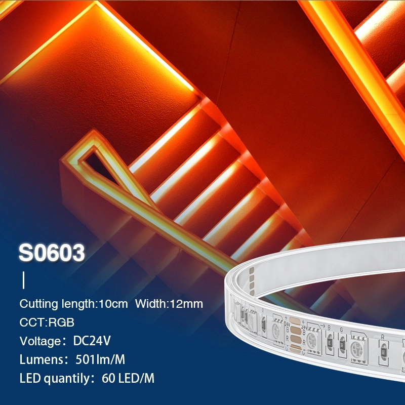 SMD 5050 RGB IP65 13W/m 60LEDs/M RGB LED Strip-Il·luminació d'habitació--S0603