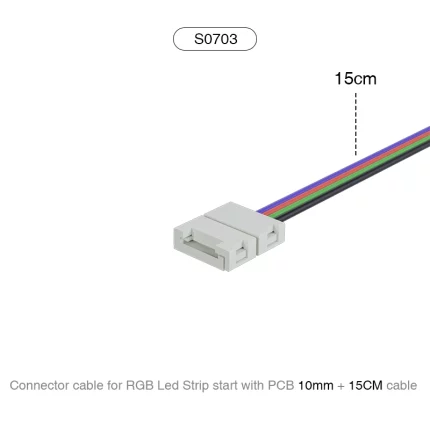 Argi-banda osagarriak/5 MM-ko besarkada bikoitzeko konektorea 2 LED argi-banda konektatzeko-Osagarriak--S0703