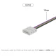 Goireasan stiall aotrom / ceanglaiche clamp dùbailte 5MM airson a bhith a ’ceangal 2 stiallan solais LED-Accessories - S0703