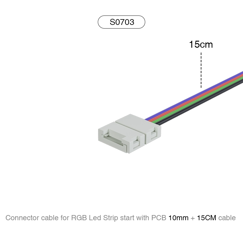 5 LED Light Strips-መለዋወጫ ዕቃዎችን ለማገናኘት የLight Strip መለዋወጫዎች/2ሚኤም ባለሁለት ክላምፕ ማገናኛ --S0703