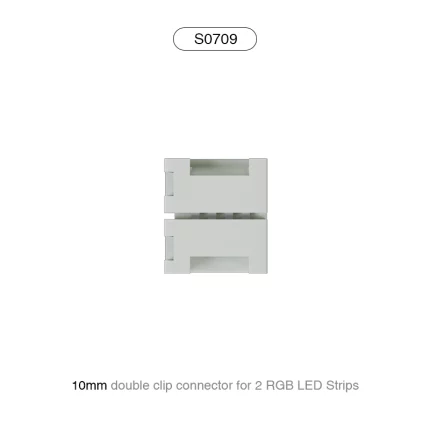 Cavo aangesloten op 2 collega's van 10 LED RGB en PCB's van 60 mm/per 0709 LED/MT-LED Strip Light Connectors--SXNUMX