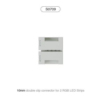 Ka taea e koe te hono atu mo ia kohinga i roto i te 2 hikoi LED RGB me te PCB mai i te 10 mm/ia 60 LED/MT-Arahiko Takirua Hononga Maama--S0709