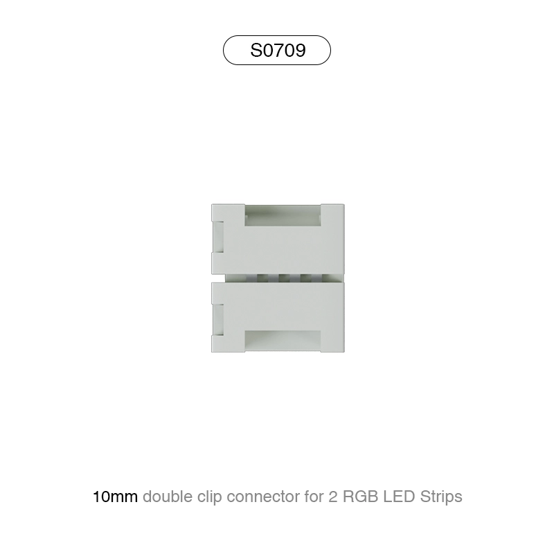 Cavo onnettore per il collegamento di 2 strisce LED RGB e PCB på 10 mm/per 60 LED/MT-LED Strip Light Connectors--S0709
