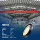 HB016 UFO Liicht 100W/10000lm/Schwaarz Design/120° Beam/6500K - Gëeegent fir grouss Raumbeleuchtung-Industrie High Bay LED Luuchten--02