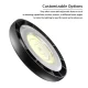 HB016 UFO light 100W/10000lm/Black Design/120° Beam/6500K - Suitable For Large Space Lighting-Industrial High Bay LED Lights--06