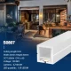 Shirit neoni 3000K Ra90 IP65 9.6W/m 120LED/M L50000*W20*H20mm-Drita me shirit LED neoni--S0807