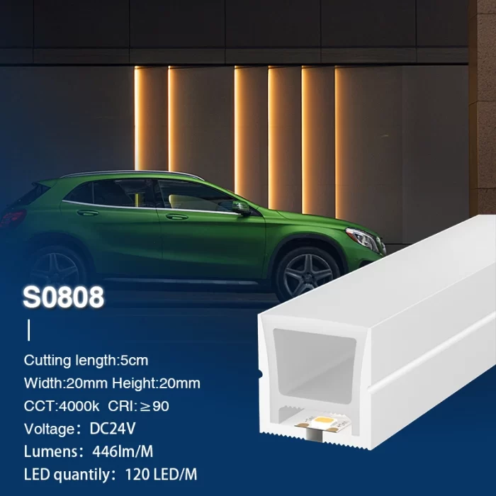 Neonska traka 4000K Ra90 IP65 9.6W/m 120LEDs/M L50000*W20*H20mm-Cafe Lighting--S0808