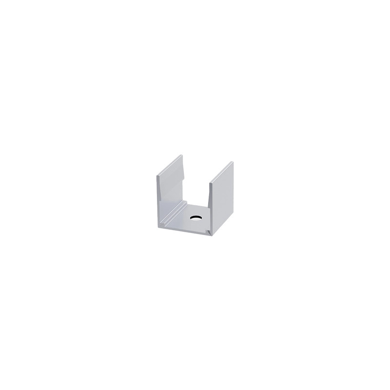 Aluminium-Clip für Silikon-Lichtleiste/ 10 x 10 mm/H9.5 mm x B12 mm x L20 mm – Zubehör – S0811