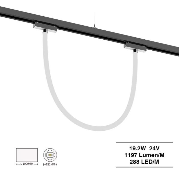 Неоновая гибкая светодиодная лента 3000K Ra90 IP65 19.2 Вт 288 светодиодов/м L1000*D22 мм-наружные светодиодные ленты-S0901