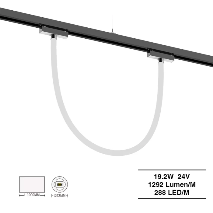 Neon Flex LED Strip 4000K Ra90 IP65 19.2W 288LEDs/M L1000*D22mm-2835 LED Strip--S0902