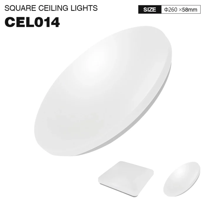 CEL014 - 4000K 14W Round White - Ceiling Lights-Dining Room Ceiling Lights--01