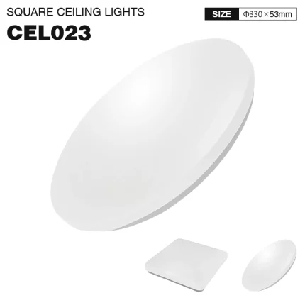 CEL023 - 3000K 20W Redondo Blanco - Luces LED de techo-Luces de techo de oficina--01