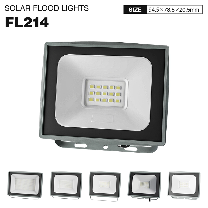 FL214 - 10W 4000k IP65 Ra80 1000lm Black - Outdoor Flood Lights-Outdoor Lighting--01