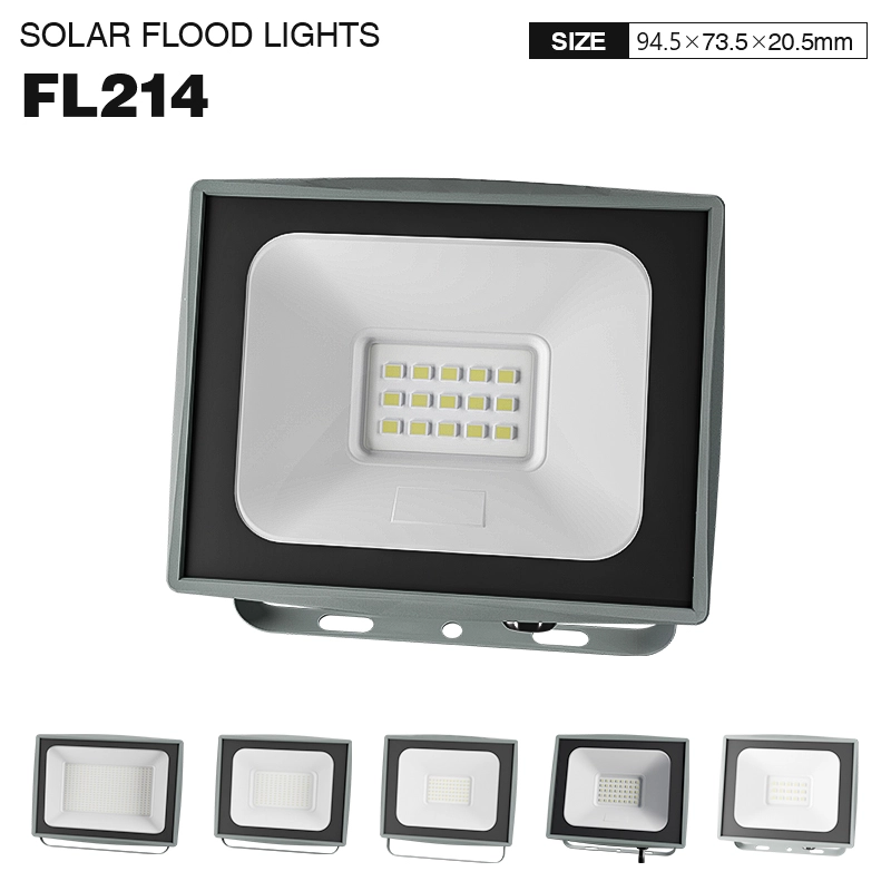 FL214 - 10W 4000k IP65 Ra80 1000lm Negro - Luces de inundación para exteriores - Luces de inundación para exteriores-FL000-01