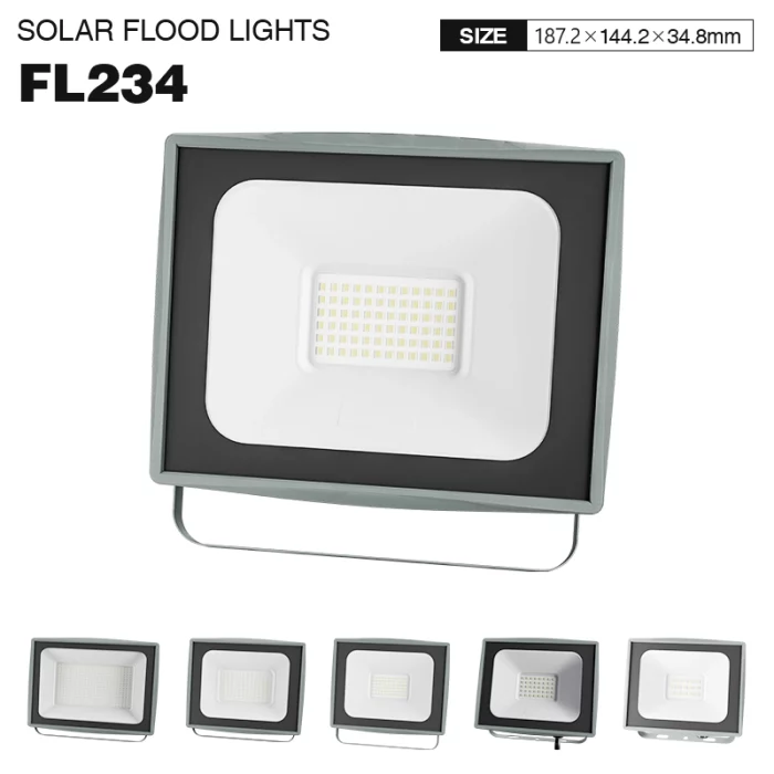 FL234 - 50W 4000k IP65 Ra80 4800lm ブラック - 屋外投光器-屋外照明-FL000-01