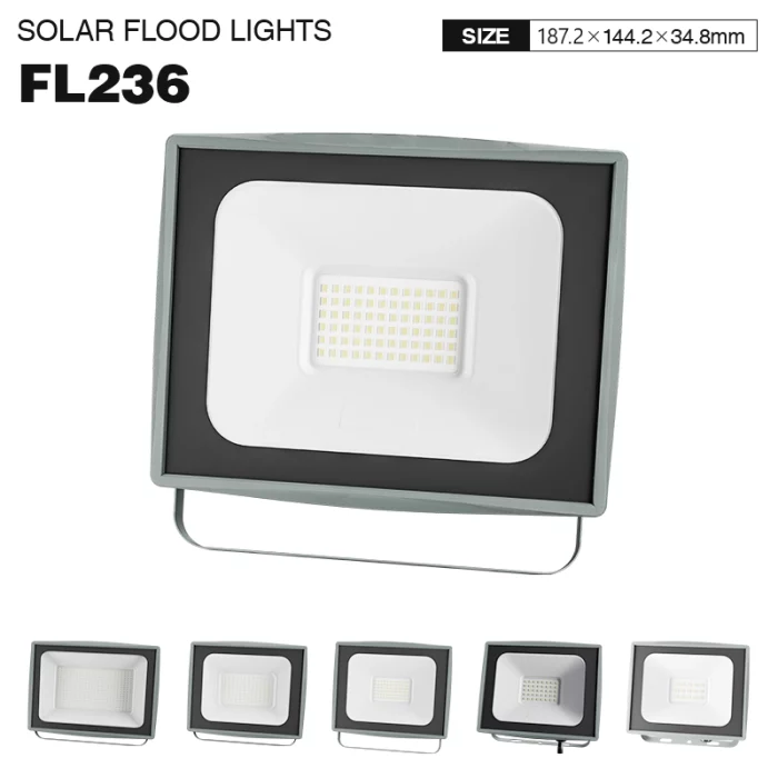 FL236 - 50W 6500k IP65 Ra80 4800lm  Black - LED Flood Lights-LED Flood Lights--01