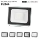 FL244 - 100W 4000k IP65 Ra80 10000lm Black - Outdoor Flood Lights-Outdoor Lighting-FL000-01