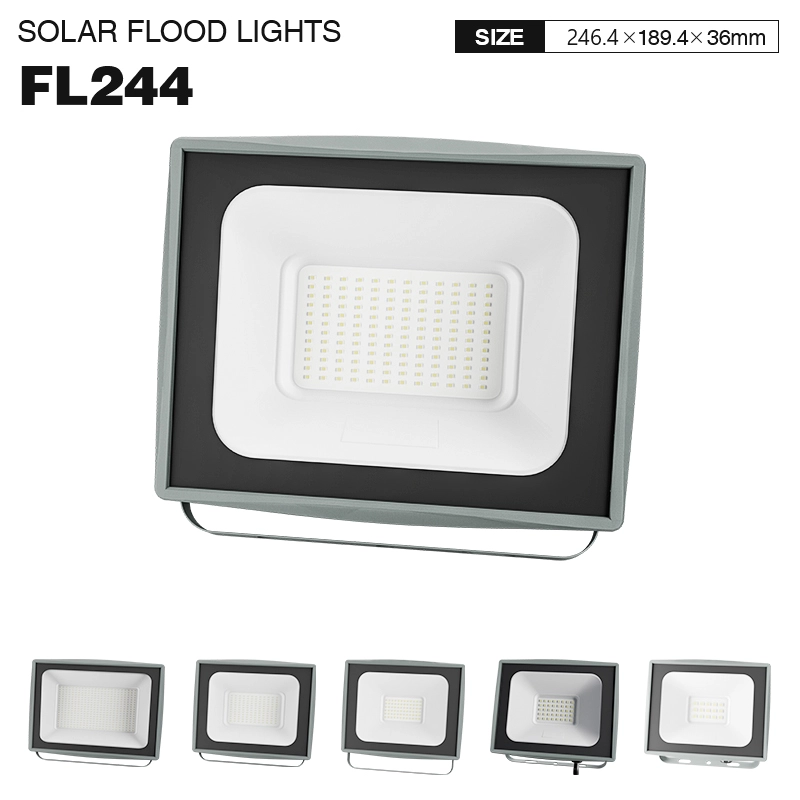 FL244 - 100W 4000k IP65 Ra80 10000lm Black - Outdoor Flood Lights-Outdoor Lighting--01