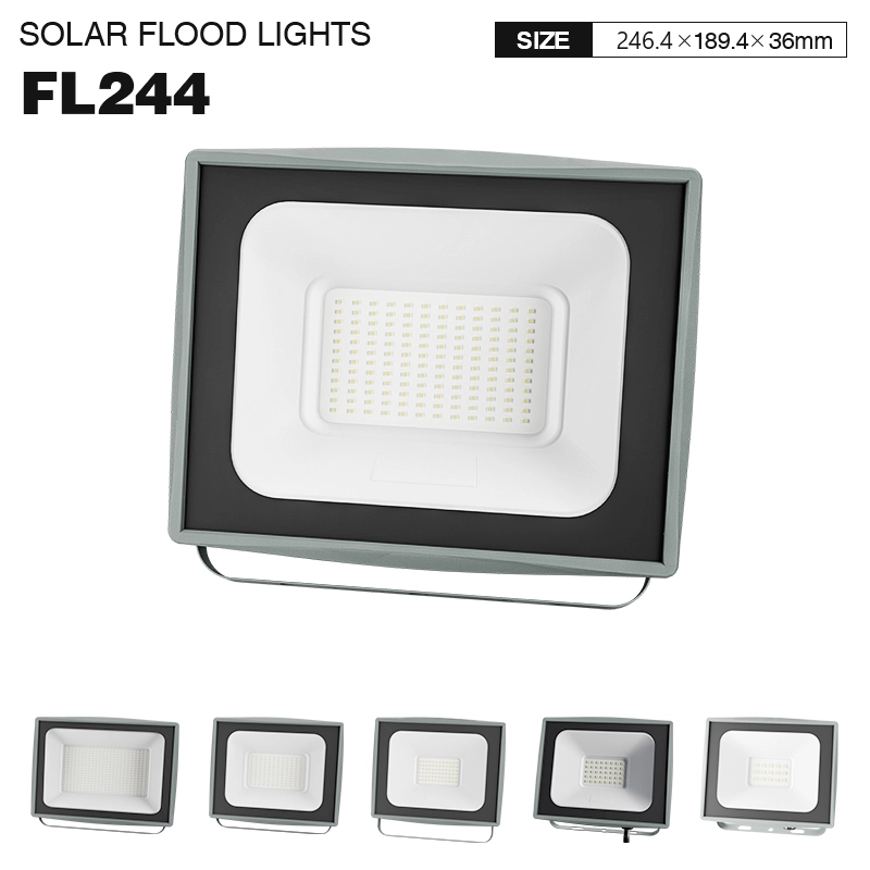 FL244 - 100W 4000k IP65 Ra80 10000lm Noir - Projecteurs extérieurs-Éclairage extérieur-FL000-01