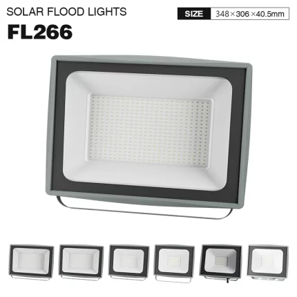 FL266 - 200W 6500k IP65 Ra80 19000lm ブラック - LED フラッドライト-屋外照明-FL000-01