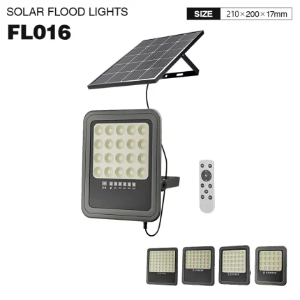 FL016 - 50W 6500k IP65 Ra80 UGR27 - Solar Flood light-Solar Lights--01