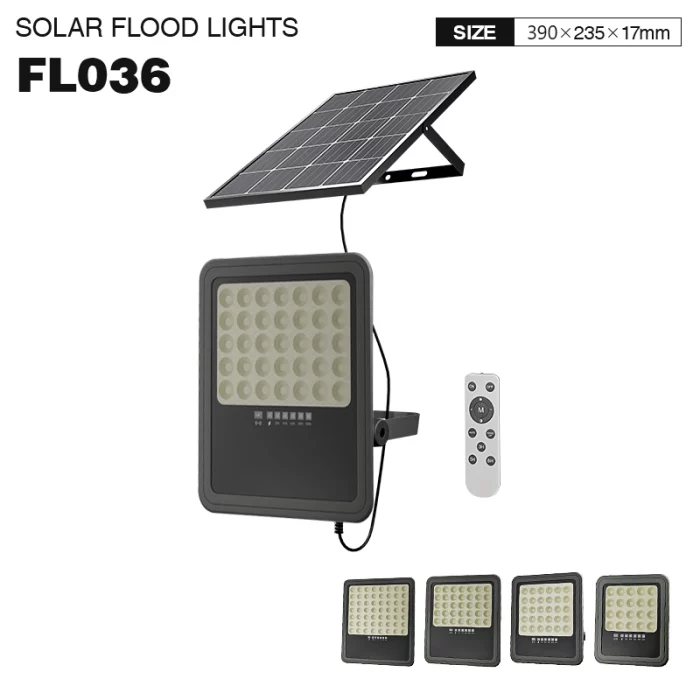 FL036- 200W 6500K IP65 Ra80 UGR27 - Proiettore solare-Luci solari-FL000-01