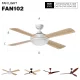 Ceiling Fans With Light 30W Ac 220-240V 50/60Hz 3000-5700k Beam Angle 160° - 52inch-Remote Control Ceiling Fan With Light--01