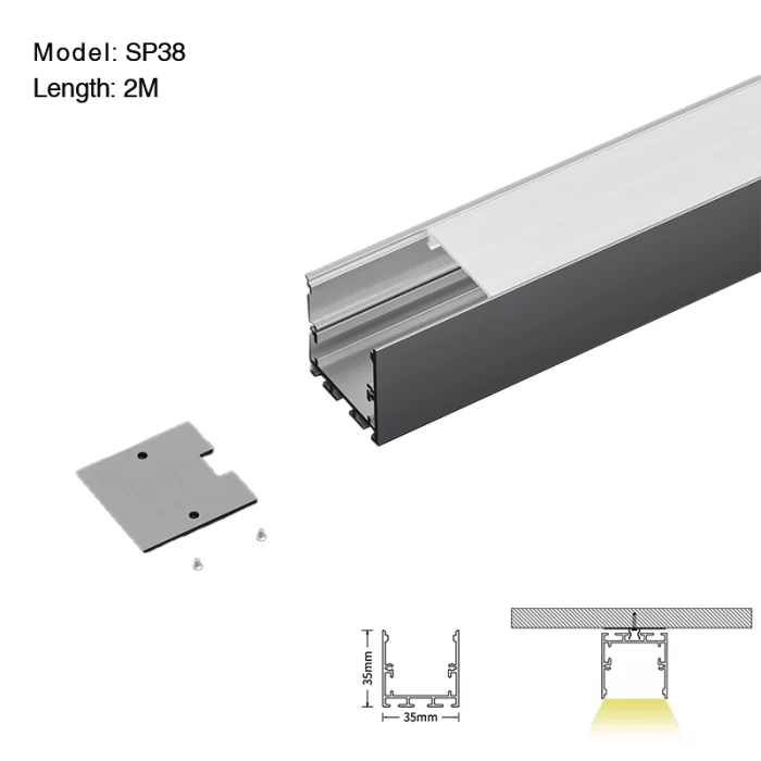 LED alumínium csatorna L2000×35×35 mm - SP38-LED profil--01