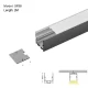 LED Aluminum Channel L2000×35×35mm - SP38-Recessed LED Channel--01