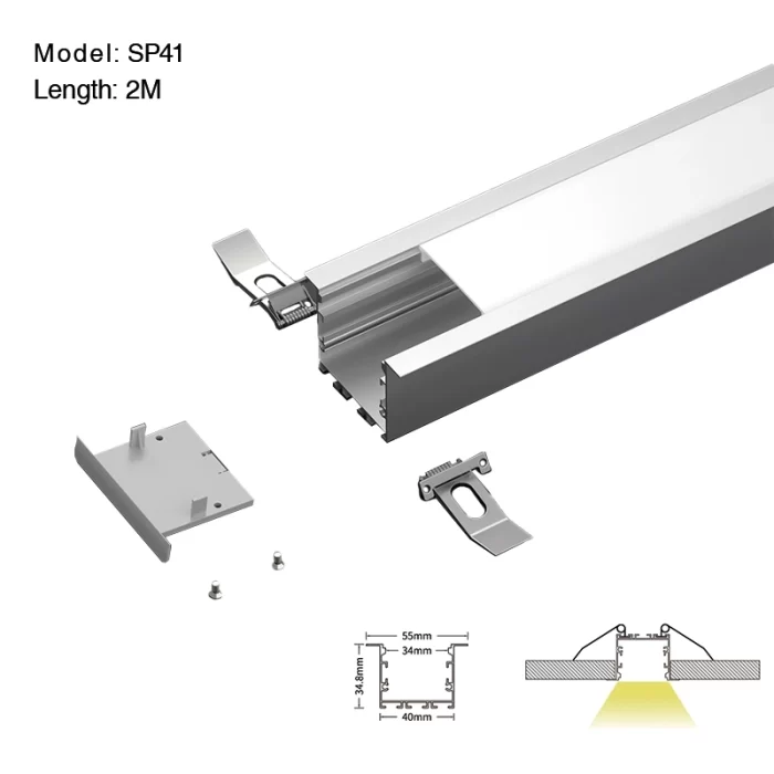LED Aluminum Channel L2000×55×34.8mm - SP41-LED Profile--01