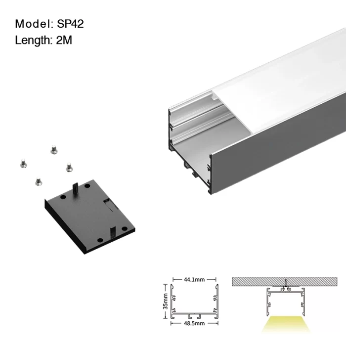 LED Aluminum Channel L2000×48.5×35mm - SP42-LED Aluminum Channel--01