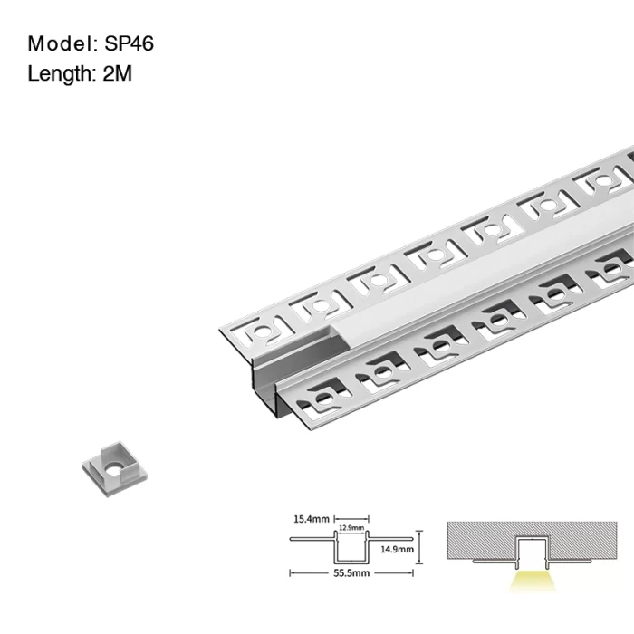 LED Aluminum Channel L2000×55.5×14.9mm - SP46-LED Aluminum Channel--01