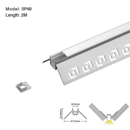 د LED پروفایل L2000×47.3×22.6mm - SP48-LED پروفایل--01