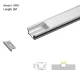 LED aliuminio profilis L2000 × 27.1 × 11.3 mm – SP51 – įleidžiamas LED kanalas – 01