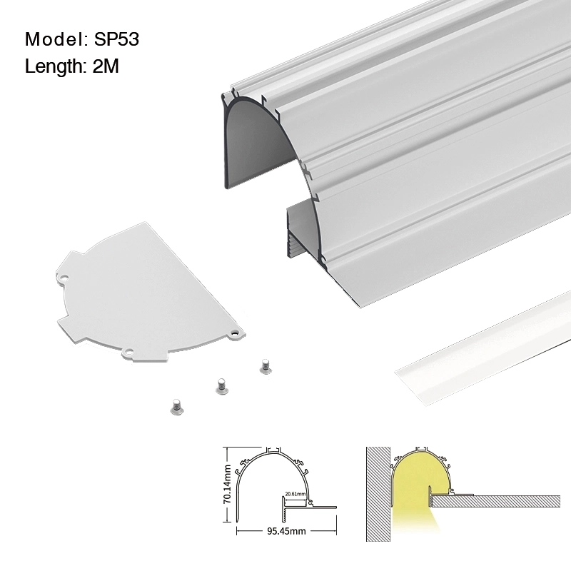 Canal LED L2000×95.5×70.1mm - Perfil SP53-LED--01