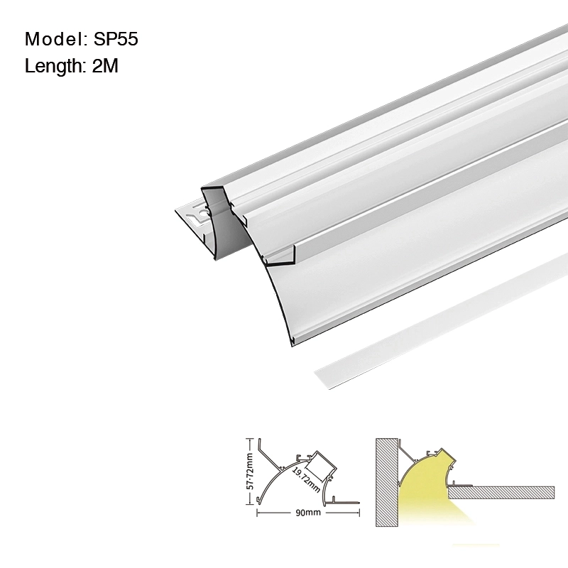 Светодиодный канал L2000×90×57.7 мм - SP55-LED Profile--01