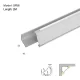 LED-Kanalo L2000×69.1×69.1mm - SP56-Surfaca Monto LED-Kanalo--01