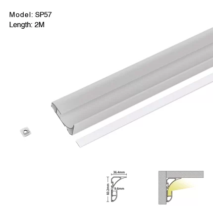 Canal LED L2000×36.4×69.1mm - SP57-Canal LED d'angle--01