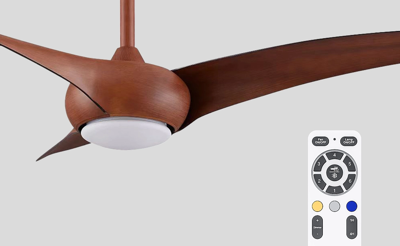 Ceiling Fans with lights - Kosoom FAN201-Black Ceiling Fan With Light--01