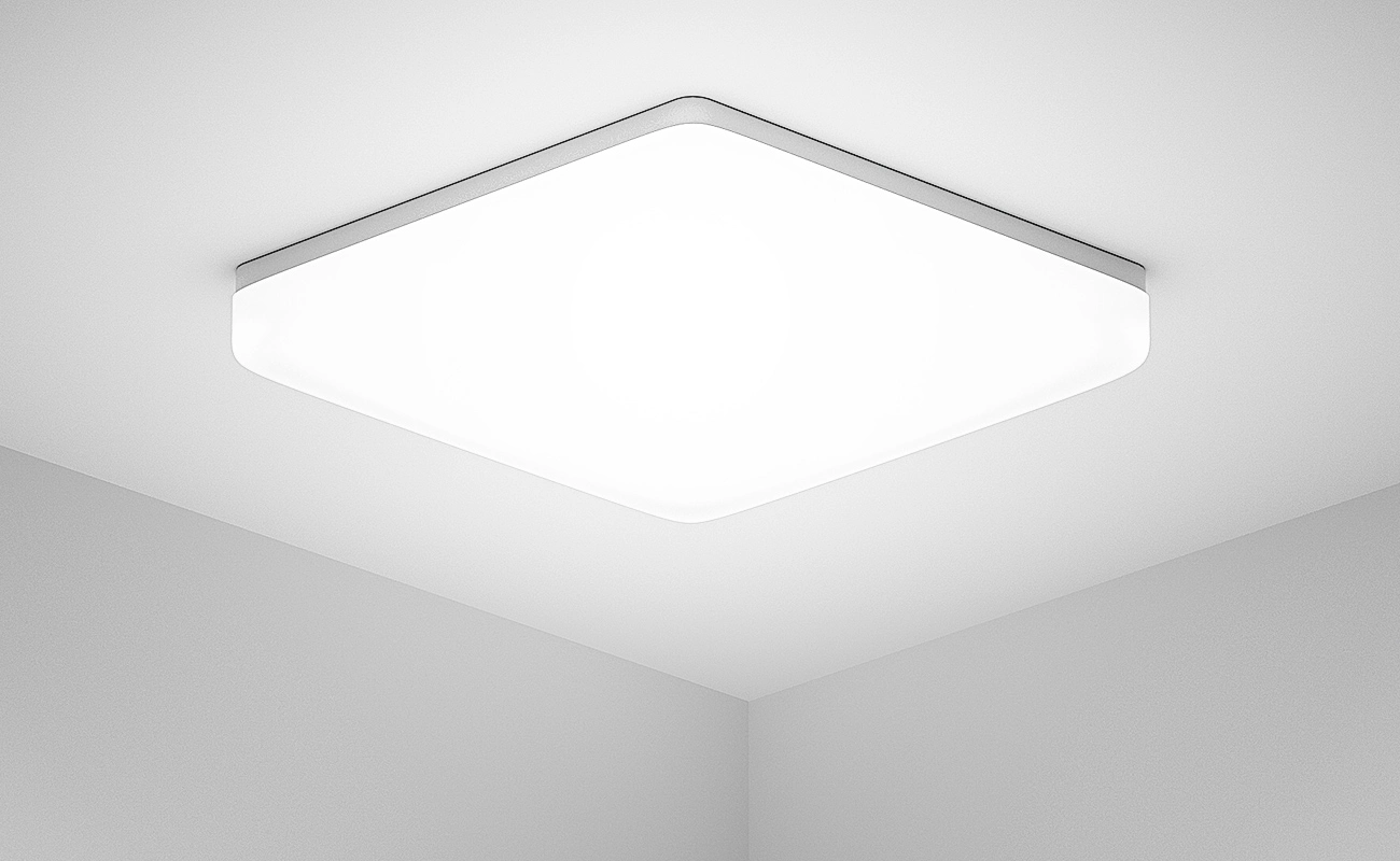 CEL413 - 3000K 20W IP44 Square White - Ceiling LED Lights-Hallway Lighting--01