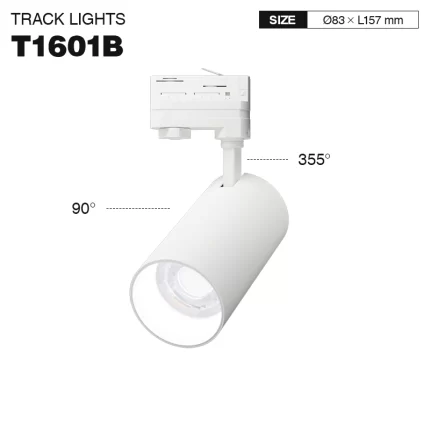 T1601B – 30W 4000K 36˚N/B Ra80 White –  Track Lights-Linear Track Lighting--01