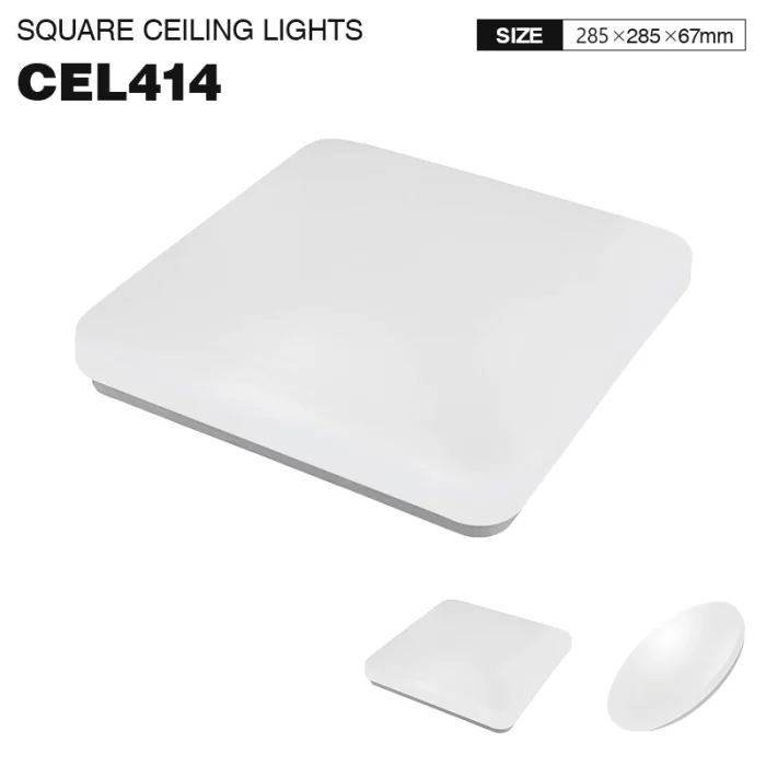 CEL414 - 4000K 20W IP44 Square White - Lampu LED Langit-langit-Pencahayaan Kamar Tidur--01