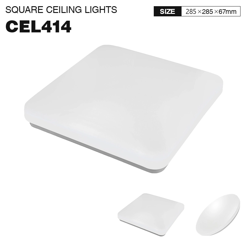 CEL414 - 4000K 20W IP44 Τετράγωνο Λευκό - Φώτα LED Οροφής-Φωτισμός Υπνοδωματίου--01