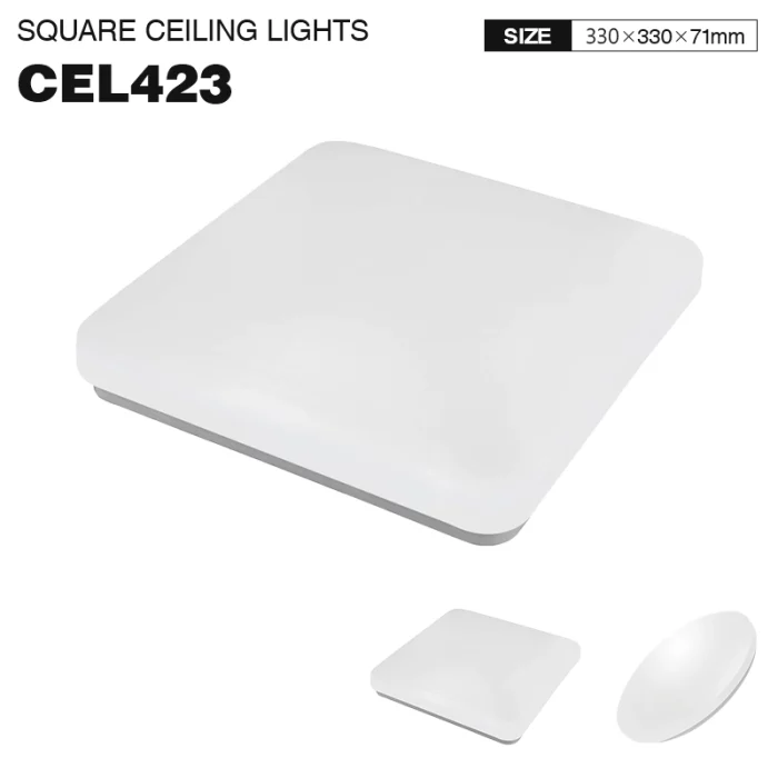 CEL423 - 3000K 24W IP44 Square White - LED Ceiling Lights-Home Lighting--01