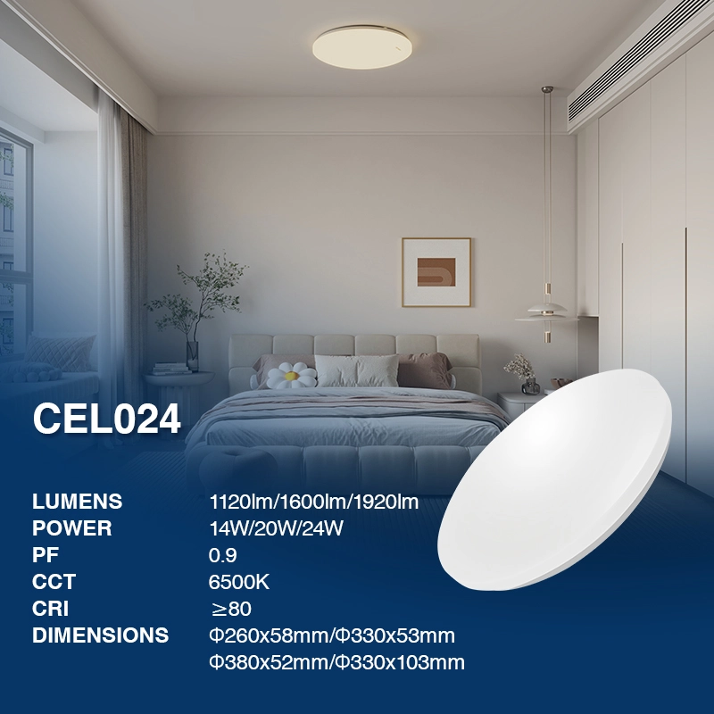 CEL024- 4000K 20W មូលពណ៌ស - អំពូល LED ពិដាន - អំពូលបំភ្លឺផ្លូវ--02