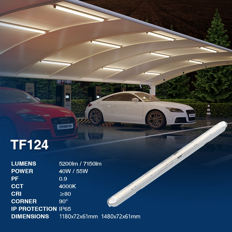 LED Tri Proof Light - Kosoom TF124-Warehouse Lighting--02