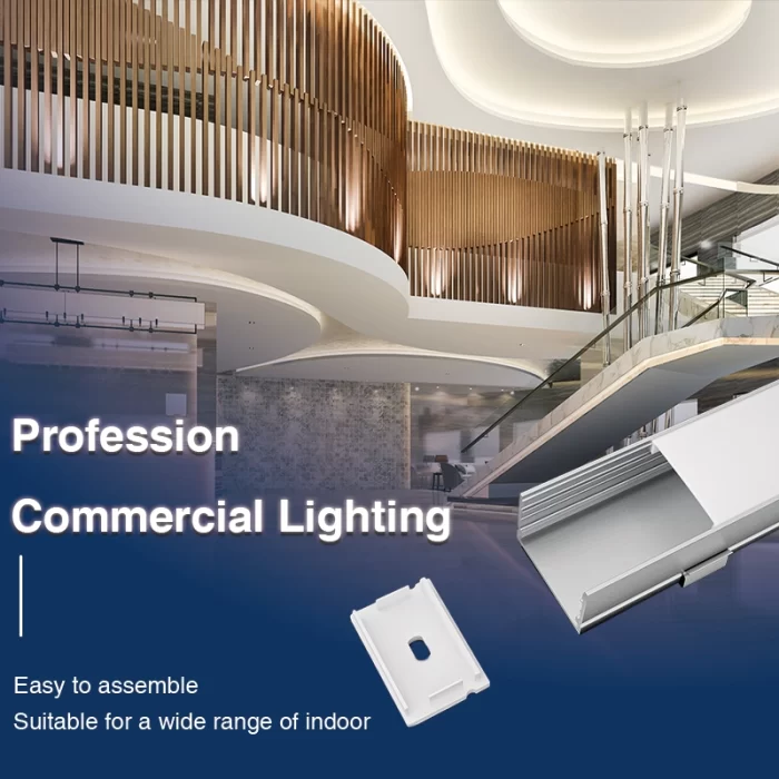 Canale LED in alluminio L2000×30×20mm - SP35-Canale LED da incasso senza bordi--02
