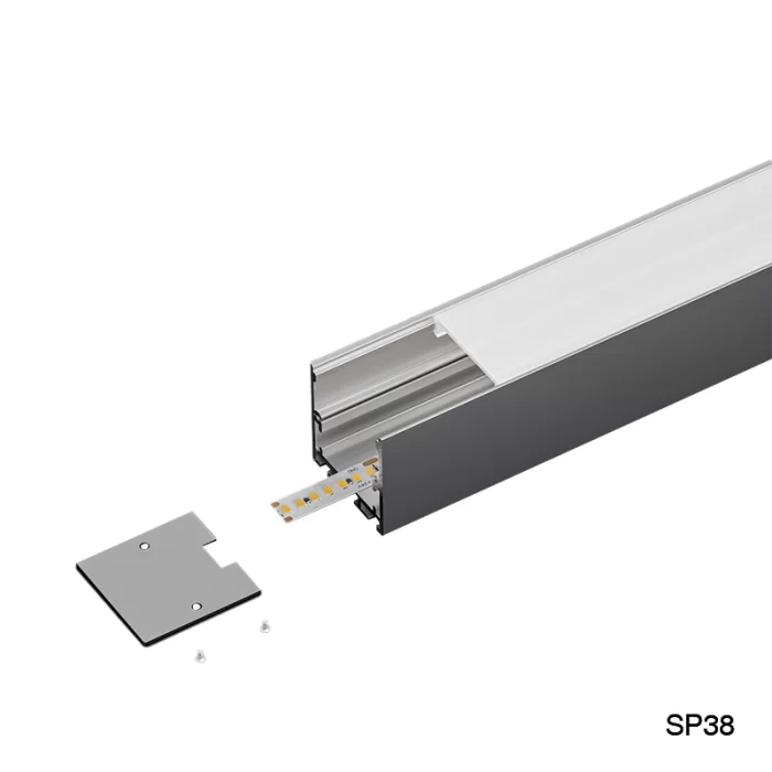 Светодиодный алюминиевый канал L2000×35×35 мм - SP38-Потолочный светодиодный канал--03
