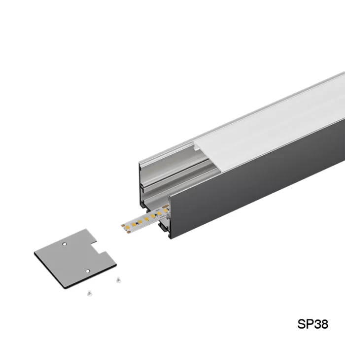 LED Aluminum Channel L2000×35×35mm - SP38-Borderless Recessed LED Channel--03