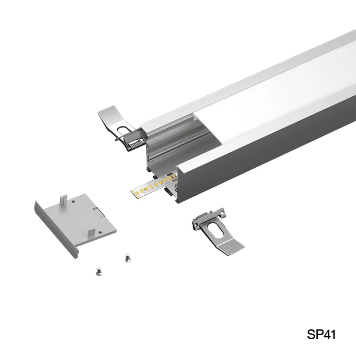 Алюминиевый светодиодный канал L2000×55×34.8 мм - SP41-Встраиваемый светодиодный канал--03